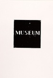 Artist: Carchesio, Eugene. | Title: Museum. | Date: 1992 | Technique: screenprint, printed in black ink, from one stencil