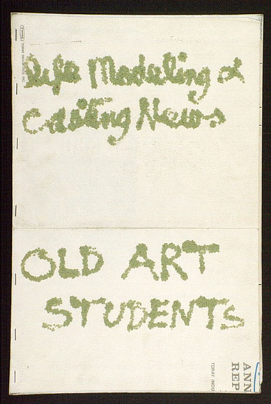 Artist: WORSTEAD, Paul | Title: Old art students, no. 34 | Technique: offset-lithograph, collage, xerox | Copyright: This work appears on screen courtesy of the artist