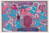 Artist: Trevillian, Annie. | Title: Majura Women's Group: Backyard Project | Date: 1991 | Technique: screenprint, printed in colour, from multiple stencils | Copyright: © Annie Trevillian