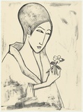 Artist: Dickerson, Robert. | Title: Yukio | Date: 1990 | Technique: lithograph, printed in black ink, from one stone