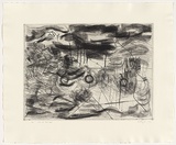 Artist: Taylor, Michael. | Title: Out of the sea | Date: 2006 | Technique: etching, printed in black ink, from one zinc plate | Copyright: © Michael Taylor
