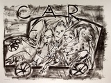 Artist: Allen, Davida | Title: Car | Date: 1989, March | Technique: lithograph, printed in black ink, from one stone