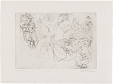 Artist: WALKER, Murray | Title: Activities. | Date: 1977 | Technique: etching, printed in black ink, from one zinc plate