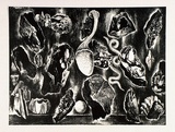Artist: Waller, Ruth. | Title: Dark matter. | Date: 1992 | Technique: lithograph, printed in black ink, from one stone