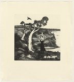 Artist: Shead, Garry. | Title: Currawong | Date: 1991-94 | Technique: etching and aquatint, printed in black ink from one plate. | Copyright: © Garry Shead