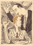 Artist: Hay, Bill. | Title: Looby goes to Italy | Date: 1989, June-August | Technique: lithograph, printed in black ink, from one stone; hand-coloured