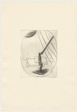 Title: Desk | Date: 1985 | Technique: drypoint, printed in black ink, from one perspex plate