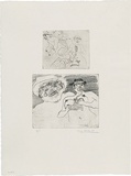 Artist: WALKER, Murray | Title: Gestures. | Date: 1979 | Technique: etching, printed in black ink, from two plates