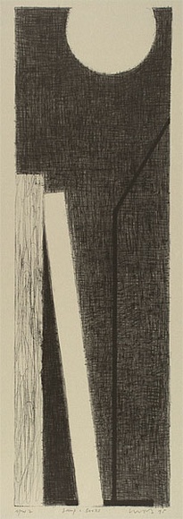 Artist: Lincoln, Kevin. | Title: Lamp and books | Date: 1995, November | Technique: lithograph, printed in black ink, from one stone