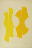 Artist: Sharp, James. | Title: Face to face | Date: 1974 | Technique: screenprint, printed in colour, from multiple stencils | Copyright: © Estate of James Sharp