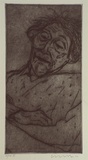 Artist: Lincoln, Kevin. | Title: not titled [Yvonne Cohen/artist] | Date: 2000, March | Technique: etching, printed in black ink, from one plate
