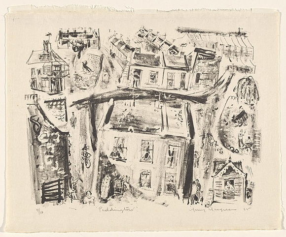 Artist: MACQUEEN, Mary | Title: Paddington | Date: 1965 | Technique: lithograph, printed in black ink, from one plate | Copyright: Courtesy Paulette Calhoun, for the estate of Mary Macqueen