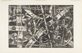 Artist: Kemp, Roger. | Title: Rhythm three. | Date: c.1974 | Technique: etching, printed in black ink, from one magnesium plate