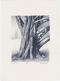 Artist: Russell,, Deborah. | Title: Park I | Date: 2000, May | Technique: lithograph, printed in blue ink from one stone