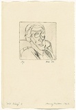 Artist: WALKER, Murray | Title: Old Daisy [c] | Date: 1962 | Technique: drypoint, printed in black ink, from one plate