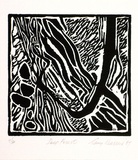 Artist: Warren, Guy. | Title: Deep forest. | Date: 1987 | Technique: linocut, printed in black ink, from one block