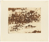 Artist: WILLIAMS, Fred | Title: You Yangs pond | Date: 1963-64 | Technique: etching, aquatint, engraving and drypoint, printed in sepia ink, from one copper plate | Copyright: © Fred Williams Estate
