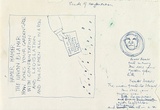Artist: Dickie, Peter. | Title: Hamer Hamer the union blamer how does your garden grow with confrontation and legislation and policemen all in a row. (Poste. | Date: (1977) | Technique: blue ballpoint pen
