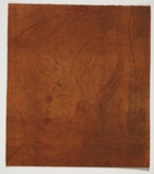 Artist: PARR, Mike | Title: Alphabet/Haemorrhage. | Date: 1992-93 | Technique: etching, printed in red ochre ink, from one plate