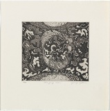 Artist: Gittoes, George. | Title: Changing room. | Date: 1971 | Technique: etching, printed in black ink, from one plate