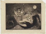 Artist: Wienholt, Anne. | Title: Macbeth | Date: 1948 | Technique: etching and aquatint, printed in black ink with plate-tone, from one copper plate
