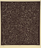 Artist: Marshall, John. | Title: Garden | Date: 1993 | Technique: linocut, printed in black ink, from one block