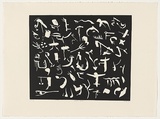 Artist: Marshall, John. | Title: Summer garden | Date: 1992 | Technique: linocut, printed in black ink, from one block