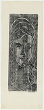 Artist: Duldig, Karl. | Title: (Woman's head). | Date: c.1963 | Technique: woodcut, printed in black ink, from one block | Copyright: © The Duldig Studio (Melbourne)