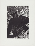 Artist: WALKER, Murray | Title: Bathing. | Date: 1982 | Technique: linocut, printed in black ink, from one block