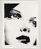Title: Jane doe | Date: 2009 | Technique: stencil, sprayed in black aerosol paint, from two stencils