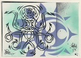 Artist: PHIBS, | Title: Octopus. | Date: 2004 | Technique: stencil, printed in colour, from multiple stencils