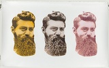Title: Ned's head triptych | Date: 2009 | Technique: stencil, sprayed in coloured aerosol paint, from multiple stencils