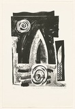 Artist: Campbell, Denise. | Title: Sea and Land | Date: 1997, February | Technique: lithograph, printed in black ink, from one stone