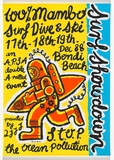 Artist: Mambo. | Title: Surf showdown | Date: c.1985 | Technique: offset-lithograph, printed in colour, from multiple plates