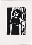 Artist: LAWTON, Tina | Title: Number 12 | Date: 1962 | Technique: linocut, printed in black ink, from one block