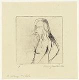 Artist: WALKER, Murray | Title: A young model | Date: 1962 | Technique: drypoint, printed in black ink, from one plate