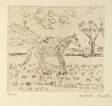 Artist: ROGERS, Nipper Sweeney | Title: Yawarta (horse) | Date: 1994, October - November | Technique: etching, printed in black ink, from one plate