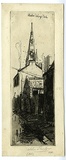 Title: A bye-way, Flinders Lane. | Date: 1896 | Technique: etching, printed in black ink with plate-tone, from one copper plate