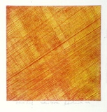 Artist: WICKS, Arthur | Title: Yellow square | Date: 1972 | Technique: etching, printed in colour