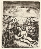Artist: Shead, Garry. | Title: Untitled | Date: c. 1990 | Technique: lithograph, printed in sepia ink, from one stone | Copyright: © Garry Shead