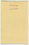 Title: How to draw books No. 2- The landscape | Date: 1978 | Technique: offset-lithographs, printed in colour; hand-stamped