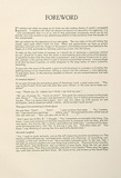 Artist: Flett, James. | Title: Foreword. | Date: 1931 | Technique: letterpress