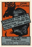 Artist: Horniman, Joanne. | Title: Rat. 1984 Social Control Conference | Date: 1984 | Technique: screenprint, printed in colour, from three ulano hand-cut stencils | Copyright: Courtesy of the artist