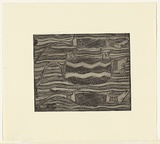 Artist: Maymuru, Narritjin. | Title: Bandicoots | Date: 1978 | Technique: etching (lithographic crayon resist), printed in black ink, from one zinc plate | Copyright: © Jörg Schmeisser