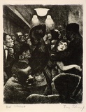Artist: Scharf, Theo. | Title: Bal Coloniale (Negro ball). | Date: c.1928 | Technique: etching, printed in black ink, from one plate | Copyright: © The Estate of Theo Scharf.