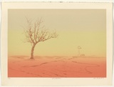 Artist: Harbeck, Ron. | Title: The water hole. | Date: 1986 | Technique: screenprint, printed in colour, from five stencils
