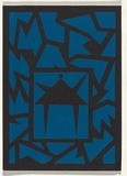 Artist: Orchard, Jenny. | Title: Exhibition invitation: Image and surface Crafts Council Gallery, Sydney 1984 | Date: 1984 | Technique: screenprint, printed in colour, from multiple stencils