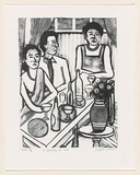 Artist: Wilson, Ingrid. | Title: A family at war | Date: 1999, October | Technique: lithograph, printed in black ink, from one plate