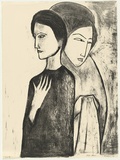 Artist: Dickerson, Robert. | Title: Ginza women | Date: 1990 | Technique: lithograph, printed in black ink, from one stone