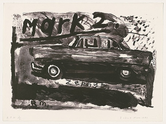 Artist: Moore, Robert. | Title: Mark I Zephyr | Date: 1989 | Technique: lithograph, printed in black ink, from one stone